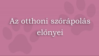 1. Otthoni szőrápolás előnyei