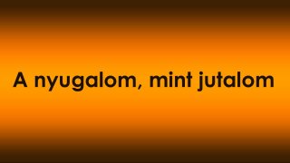 A nyugalom, mint jutalom